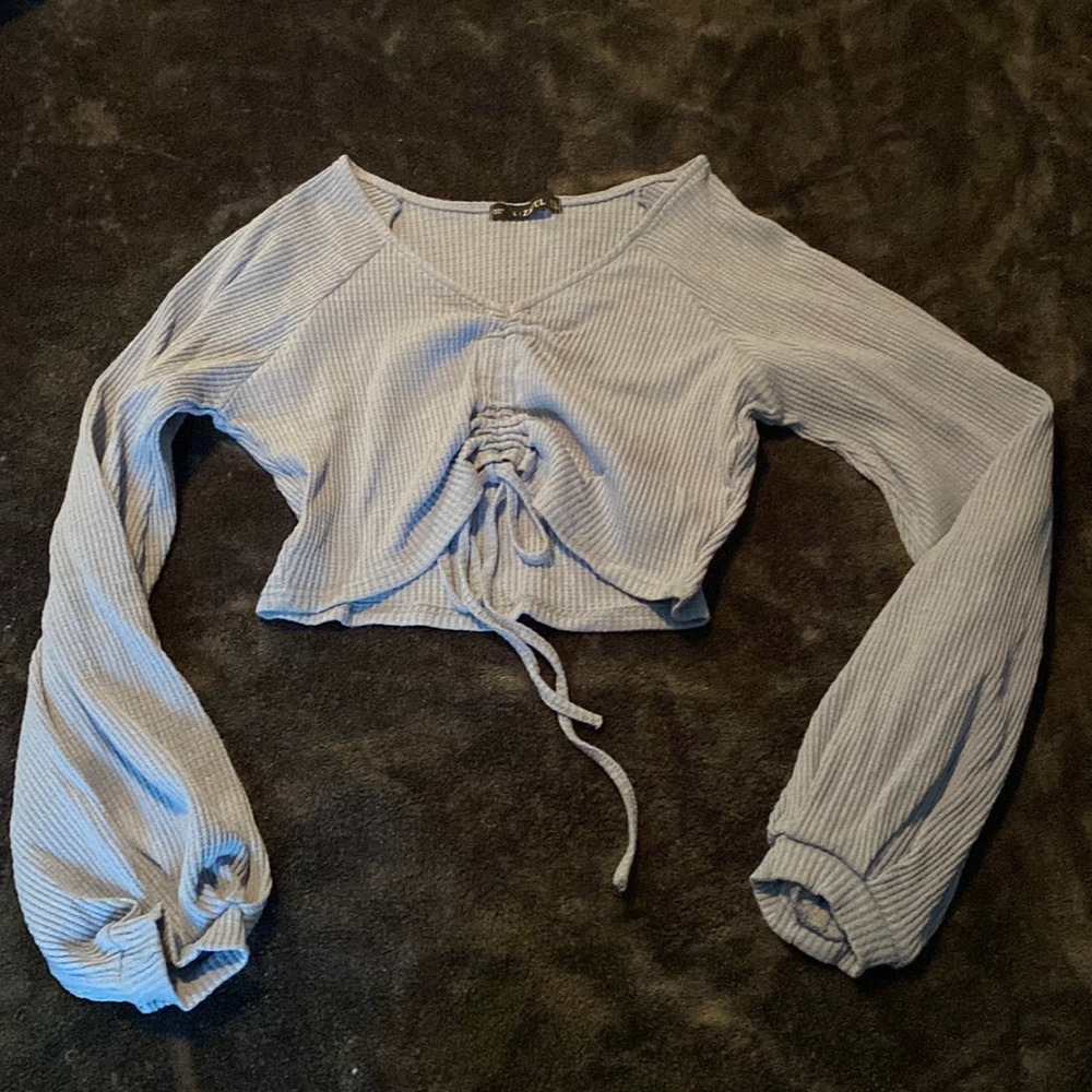 Zaful belly top long sleeve